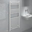 Kudox Lst electric White Towel warmer (W)500mm x (H)1200mm