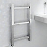 Kudox Rubik 150W Electric Silver Towel warmer (H)700mm (W)400mm
