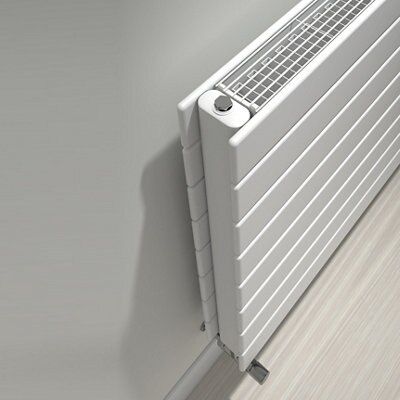 Kudox Tira White Horizontal Designer Radiator, (W)800mm x (H)588mm