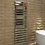 Kudox Vectis Silver Chrome effect Electric Towel warmer (W)500mm x (H)1500mm