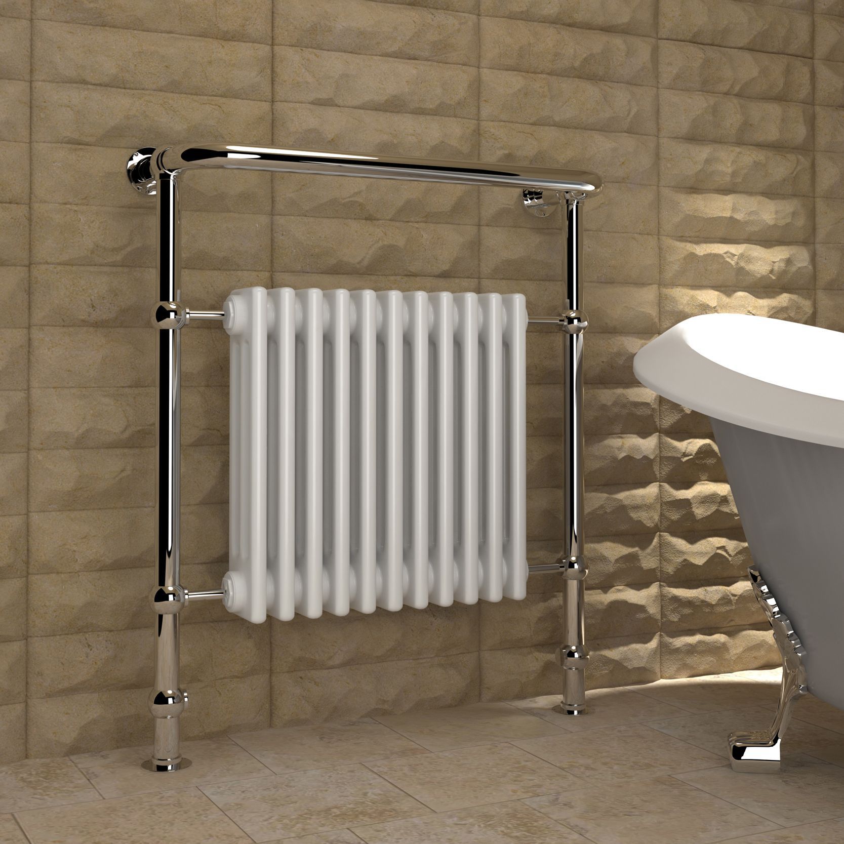 Kudox Victoria 567W Towel heater (H)952mm (W)800mm
