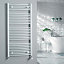Kudox White Electric Towel warmer (W)600mm x (H)1324mm