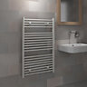 Kudox White Electric Towel warmer (W)600mm x (H)974mm