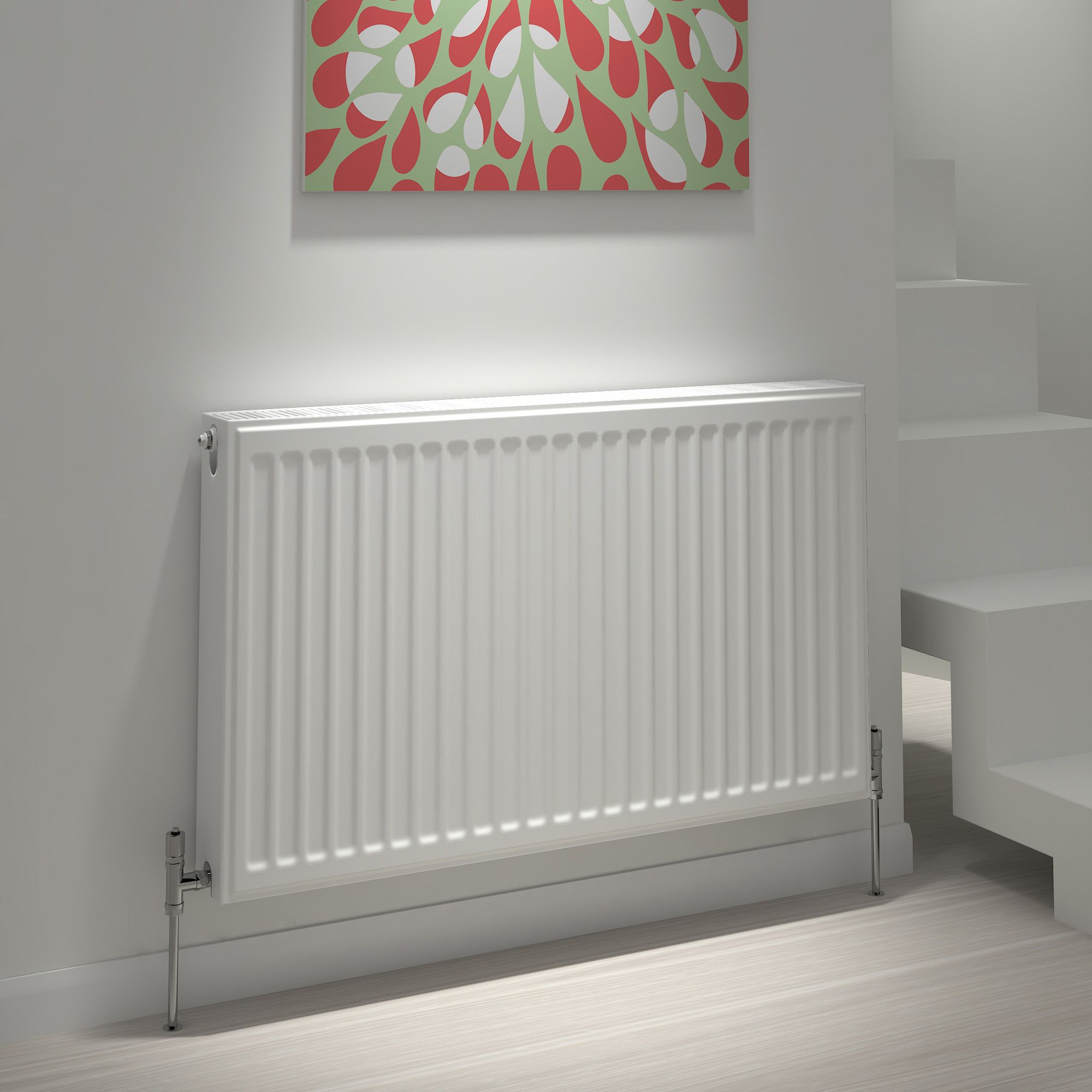 Kudox White Type 21 Panel Radiator, (W)1400mm x (H)500mm