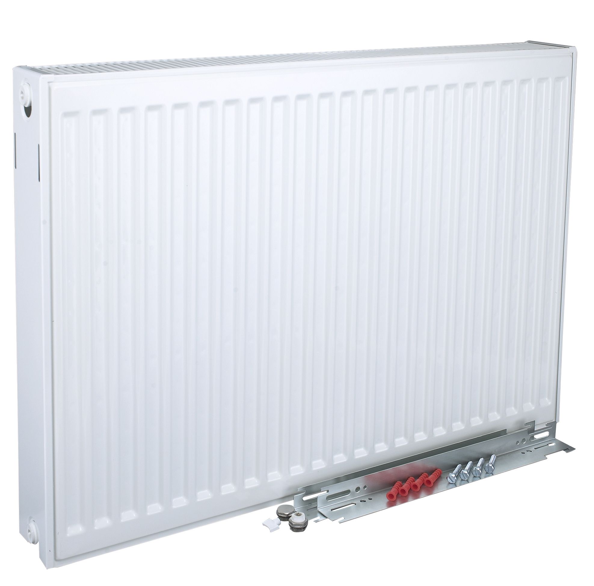 Kudox White Type 22 Double Panel Radiator, (W)1200mm X (H)600mm | DIY ...