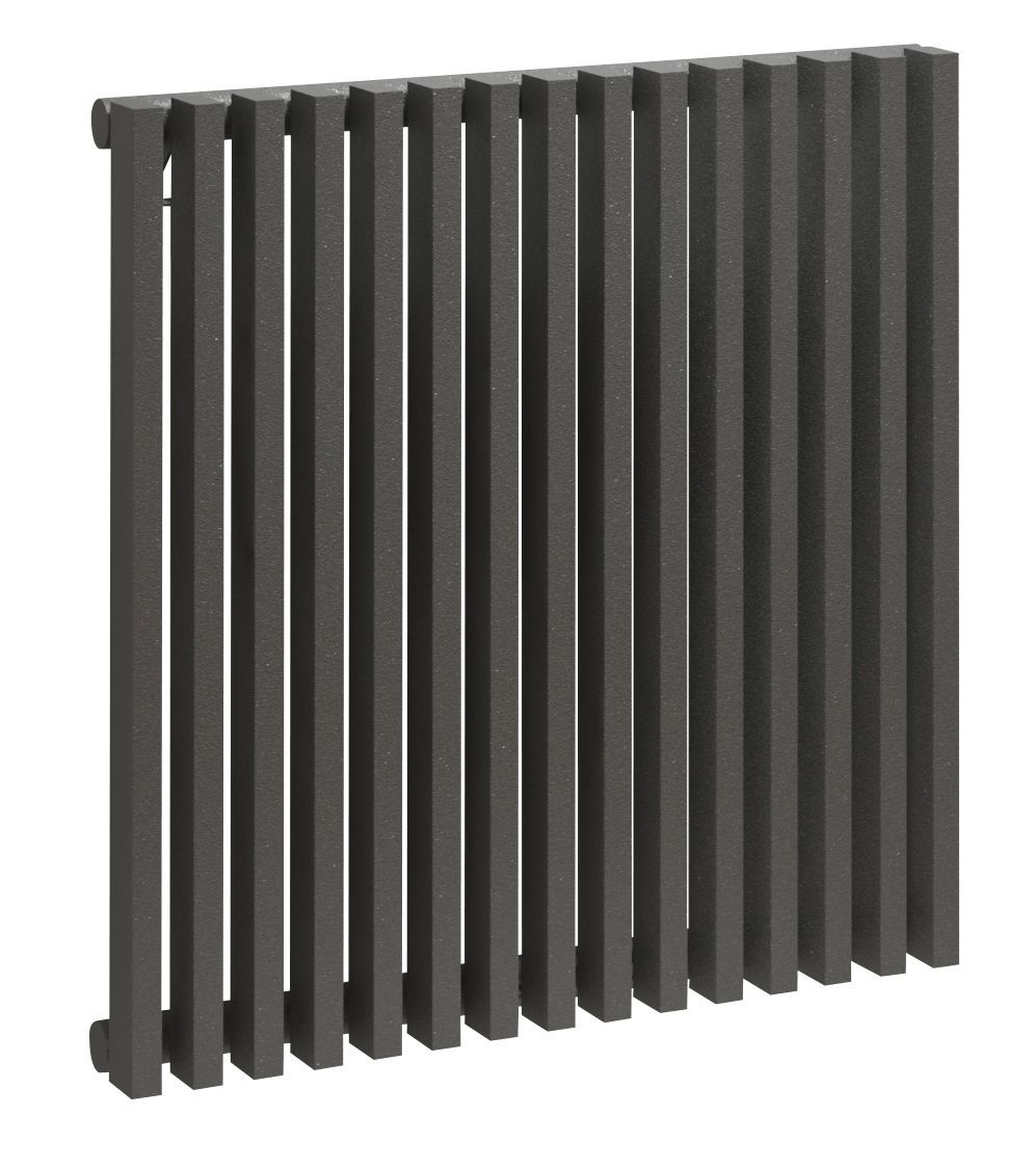 Kudox Xylo Anthracite Vertical Designer Radiator, (W)580mm x (H)600mm