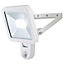 L3292S-W White Mains-powered Cool white Outdoor LED PIR Floodlight 1600lm