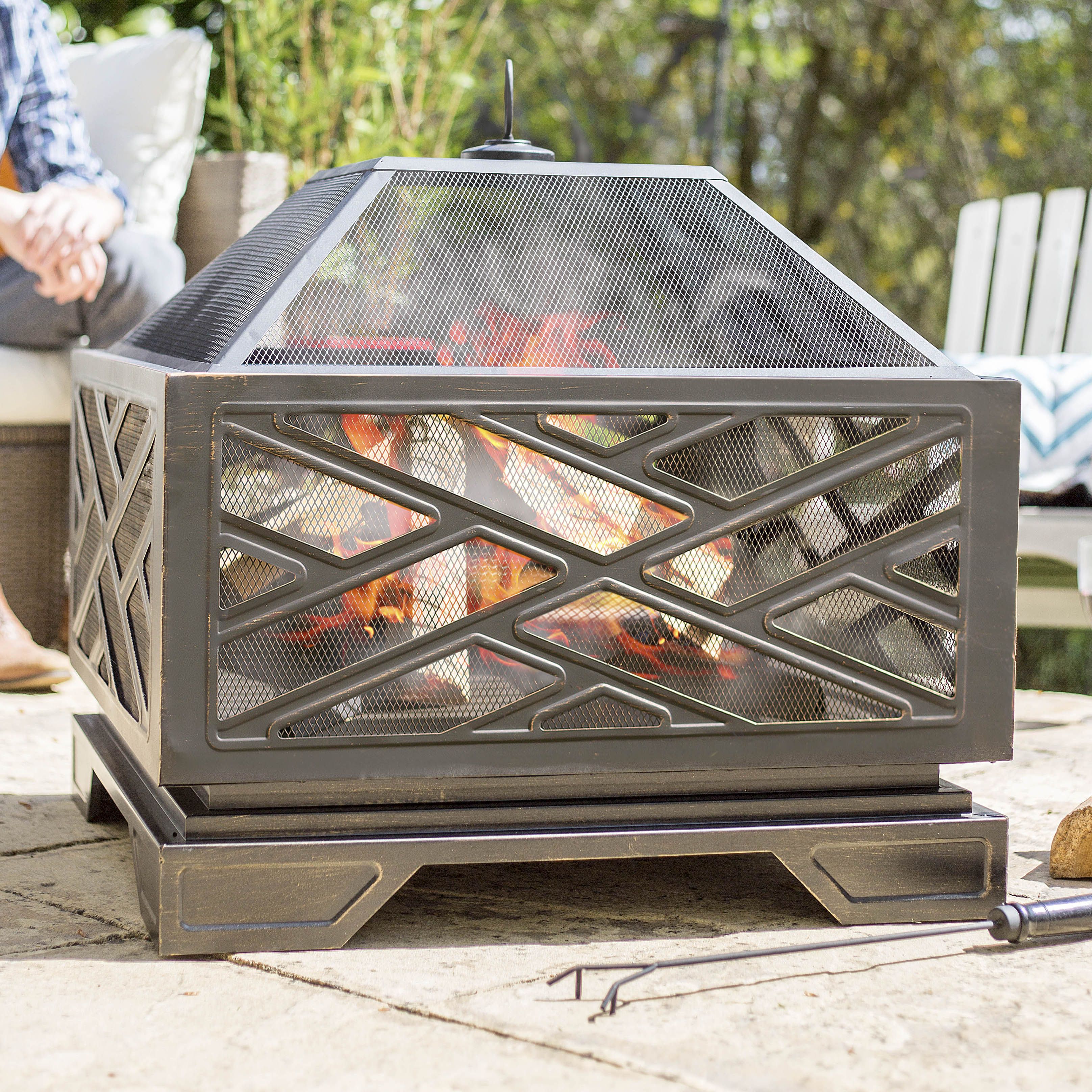 La Hacienda Brooklyn Steel Matt Bronze Firepit