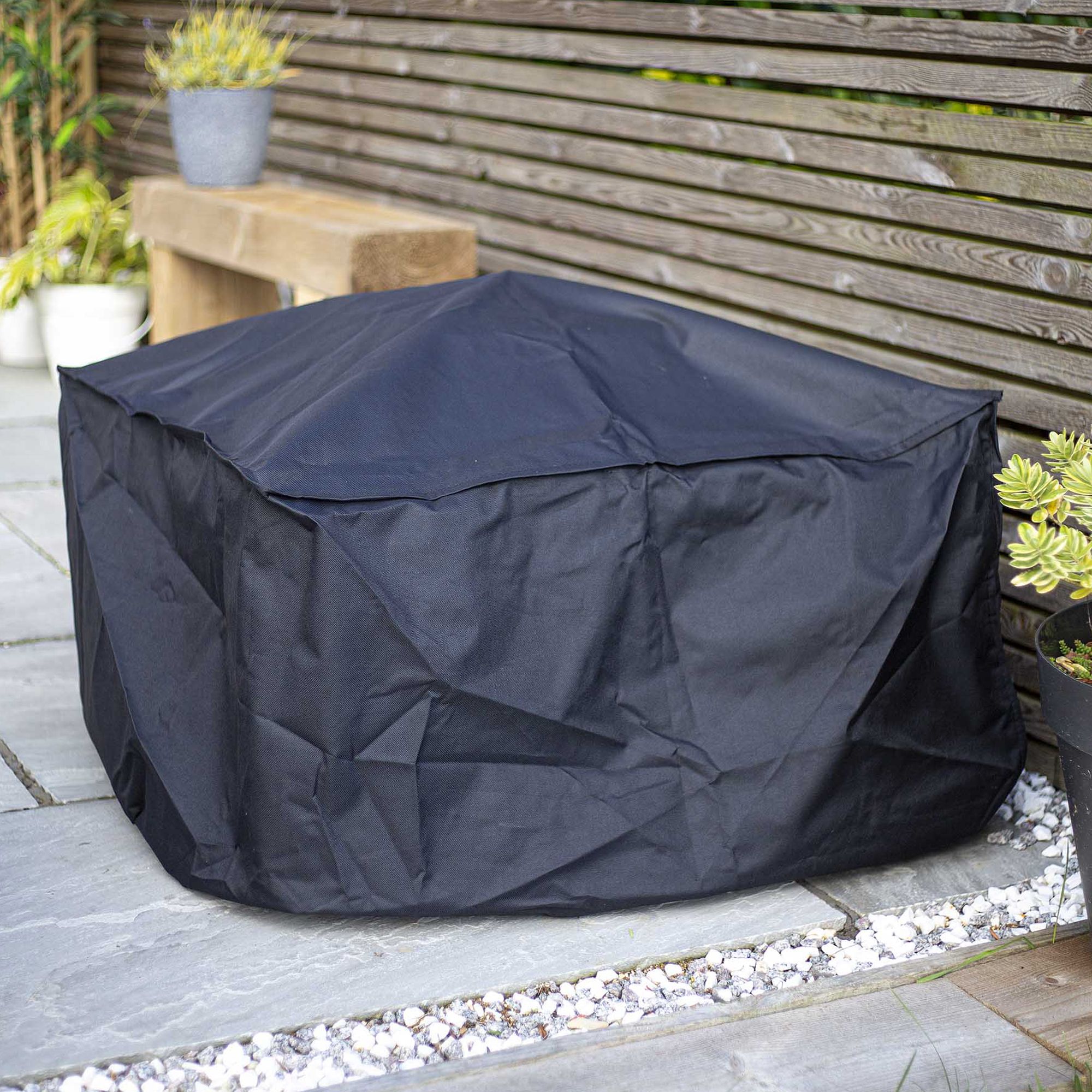 La Hacienda Premium Black Firepit cover (H)60cm (W)80cm