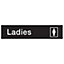 Ladies Self-adhesive labels, (H)50mm (W)200mm