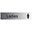 Ladies Self-adhesive labels, (H)50mm (W)225mm