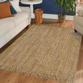 Lagos Gold Natural Reversible Large Rug, (L)230cm x (W)160cm