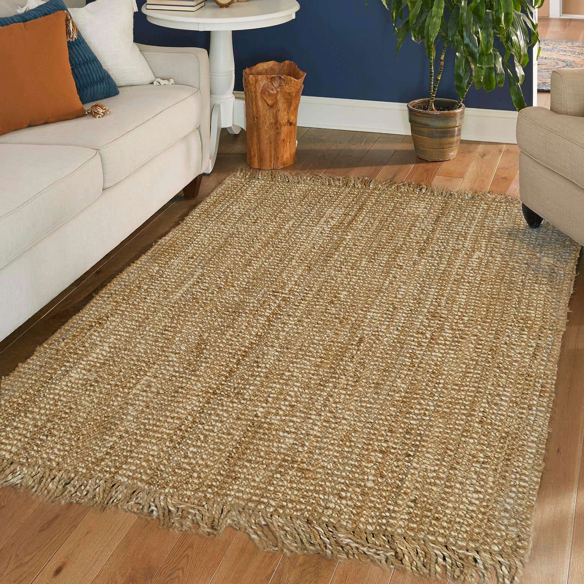 Lagos Gold Natural Reversible Medium Rug, (L)170cm x (W)120cm