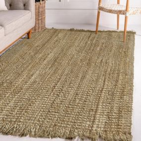 Lagos Grey Natural Reversible Large Rug, (L)230cm x (W)160cm