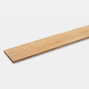 Laholm Brown Oak Solid wood Flooring Sample, (W)120mm