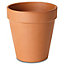 Laleh Terracotta Circular Plant pot (Dia)27.3cm