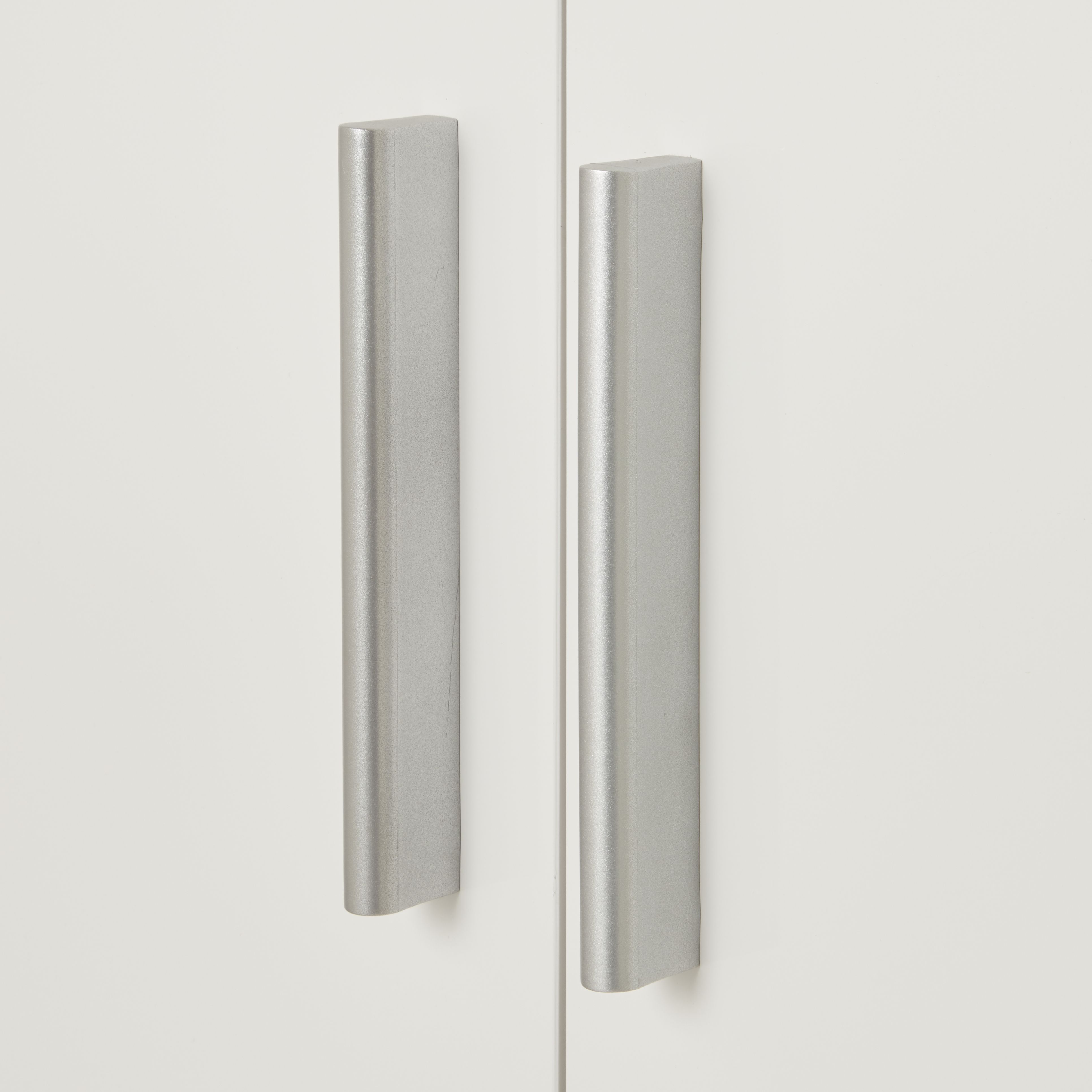 Lamego Modern Matt & high gloss white oak effect Triple Wardrobe (H)2009mm (W)1181mm (D)497.5mm