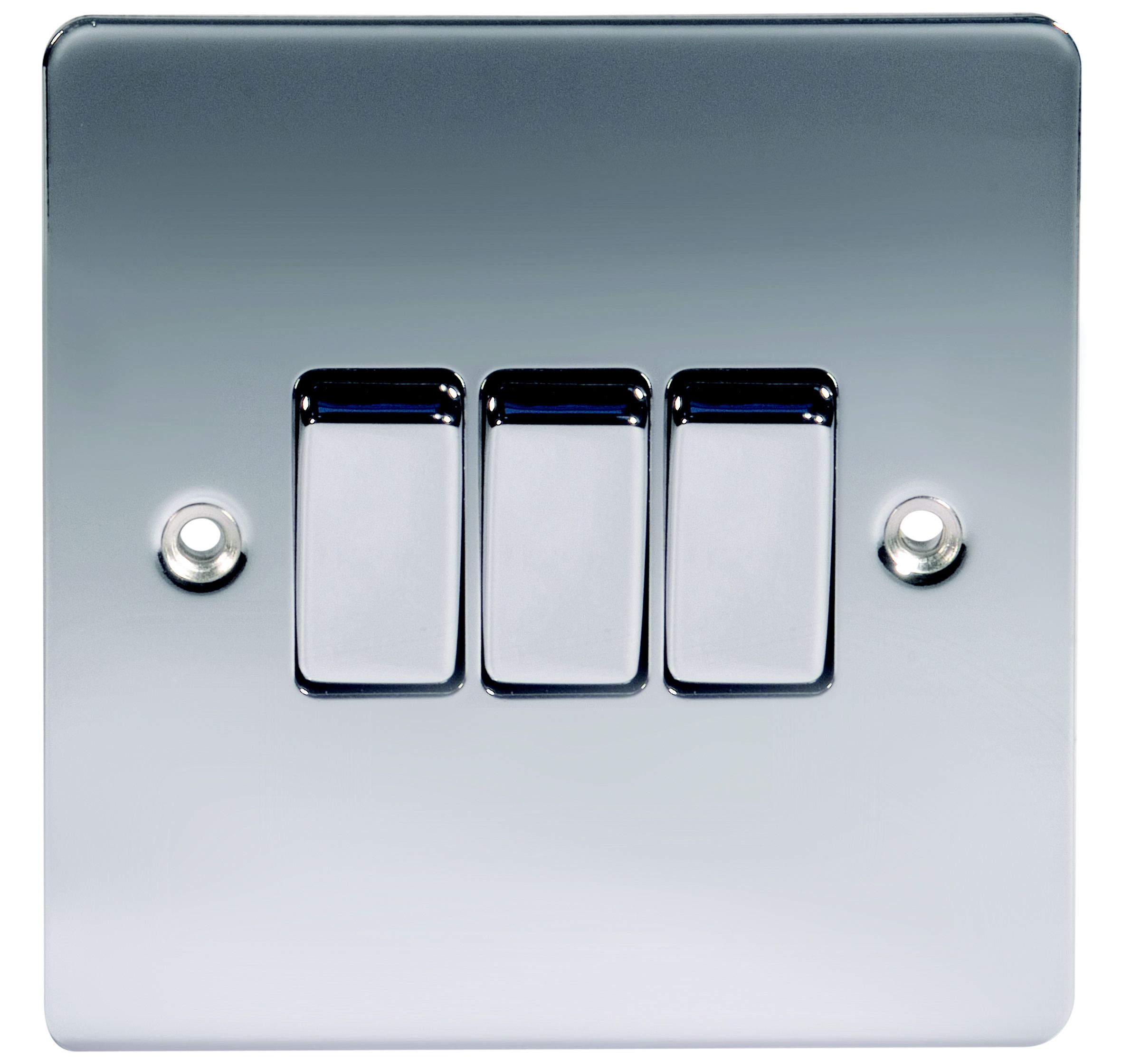 LAP 10A 2 way Light Switch Gloss Chrome effect