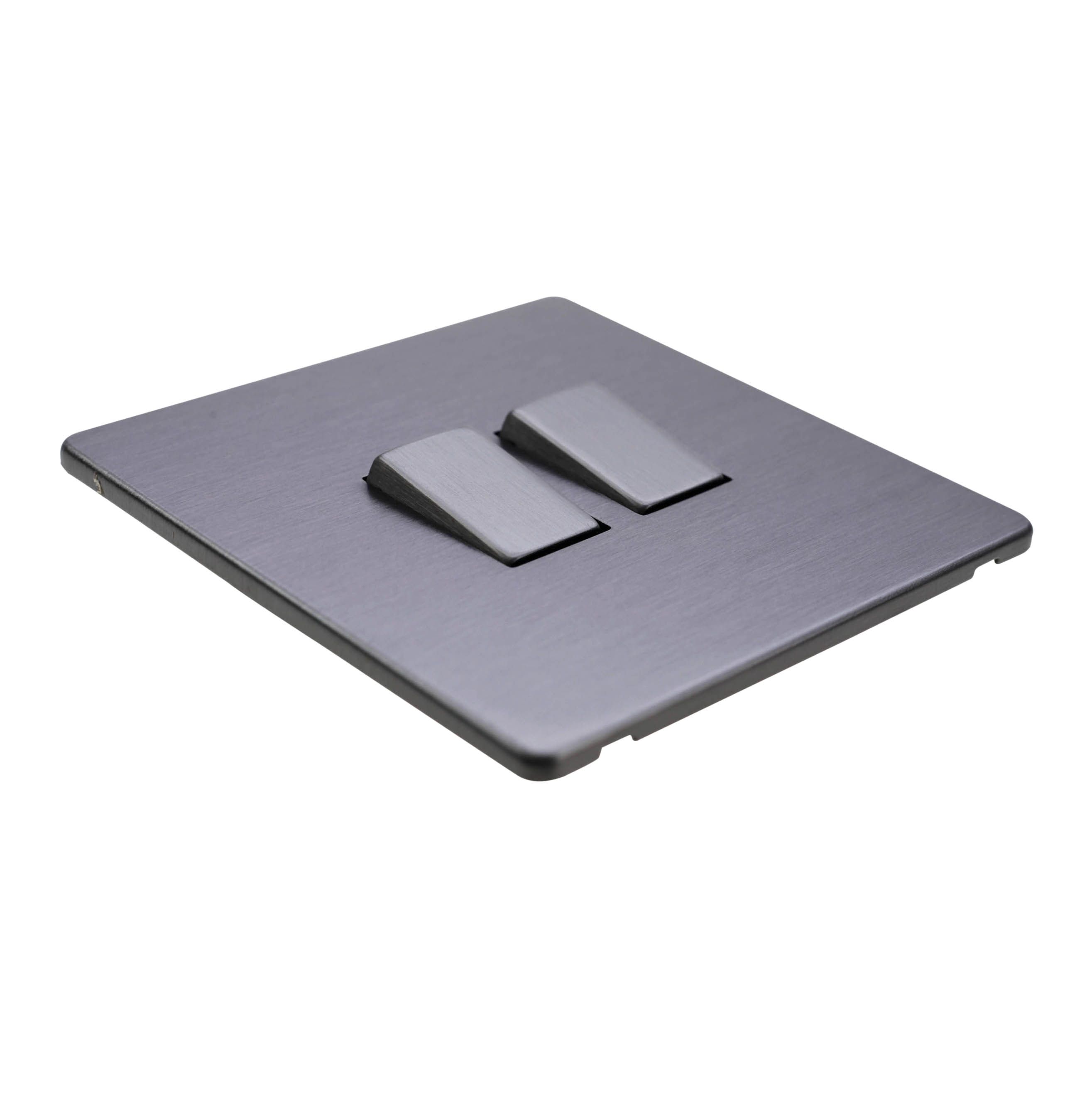 LAP 10A 2 way Rocker Light Screwless Switch Slate effect