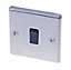 LAP 10A 2 way Stainless steel effect Switch