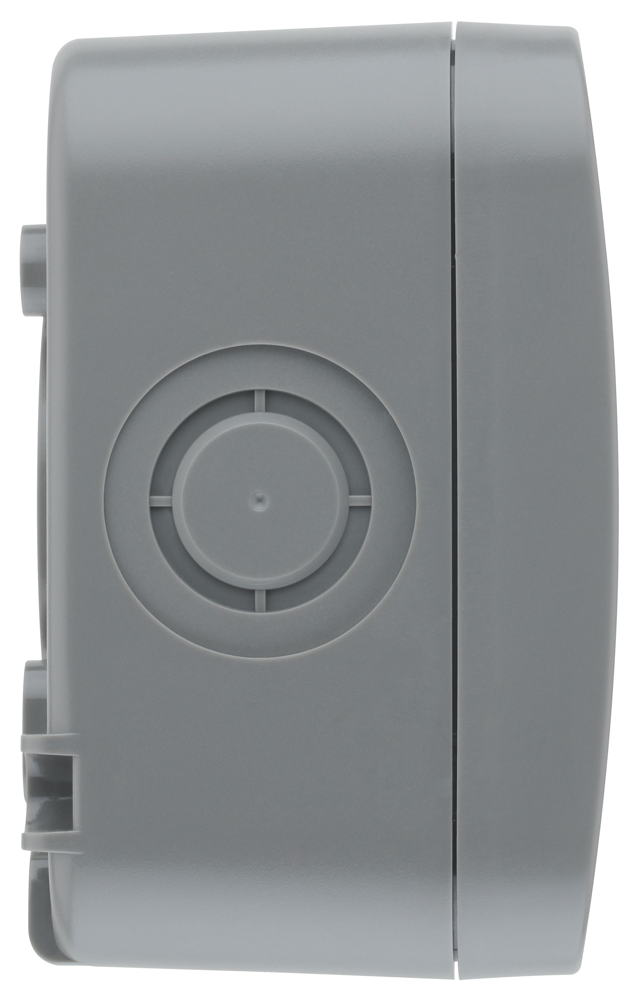 LAP 10A Grey 1 gang Outdoor Weatherproof retractive switch