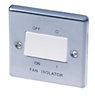 LAP 10A Stainless steel effect Fan isolator Switch