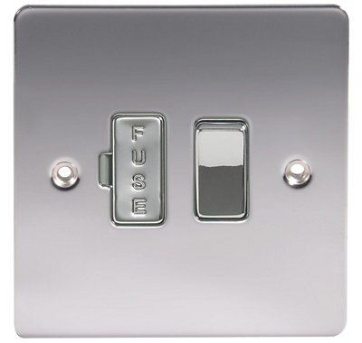 LAP 13A 1 gang Low profile Fused connection unit