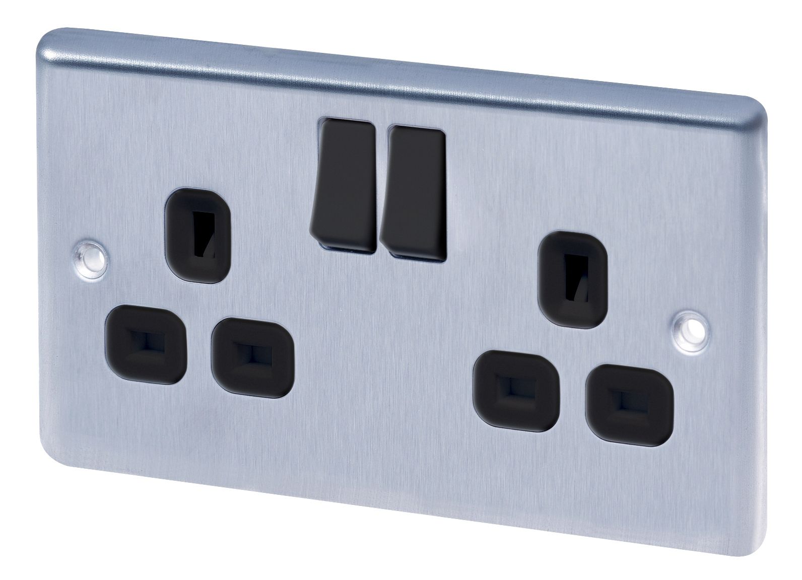 LAP 13A 240V Silver Socket, Pack of 5