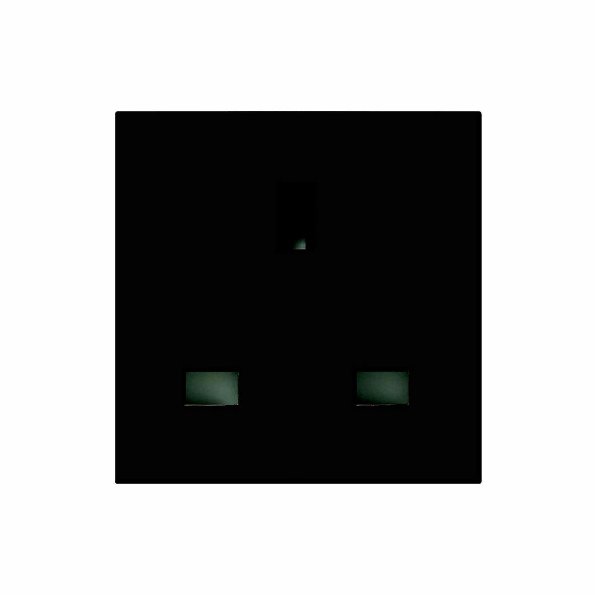 LAP 13A Black Modular unswitched socket