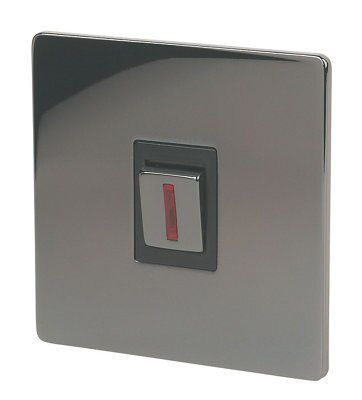 LAP 20A Rocker Flat Control switch Black Nickel effect