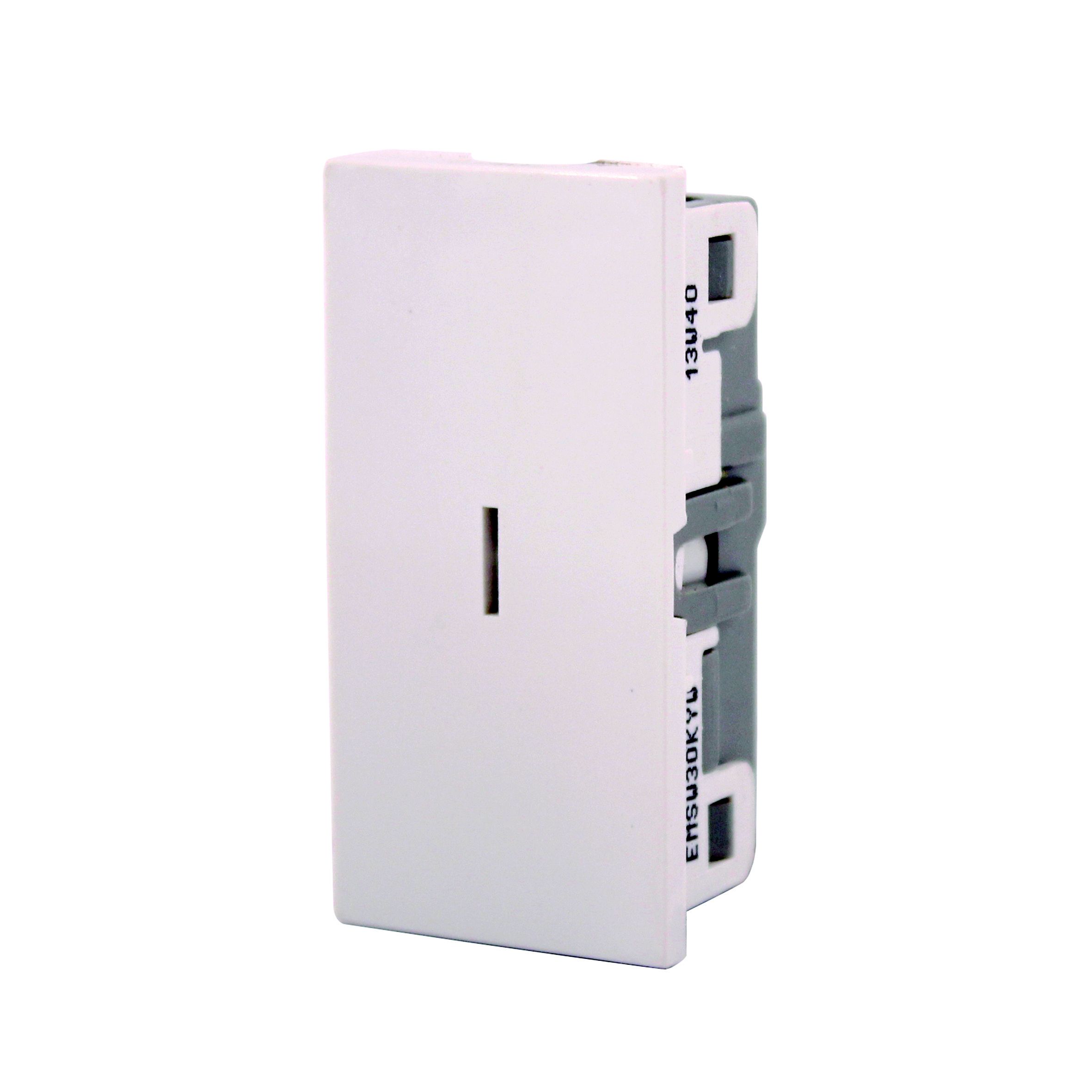 LAP 20A White Modular key switch