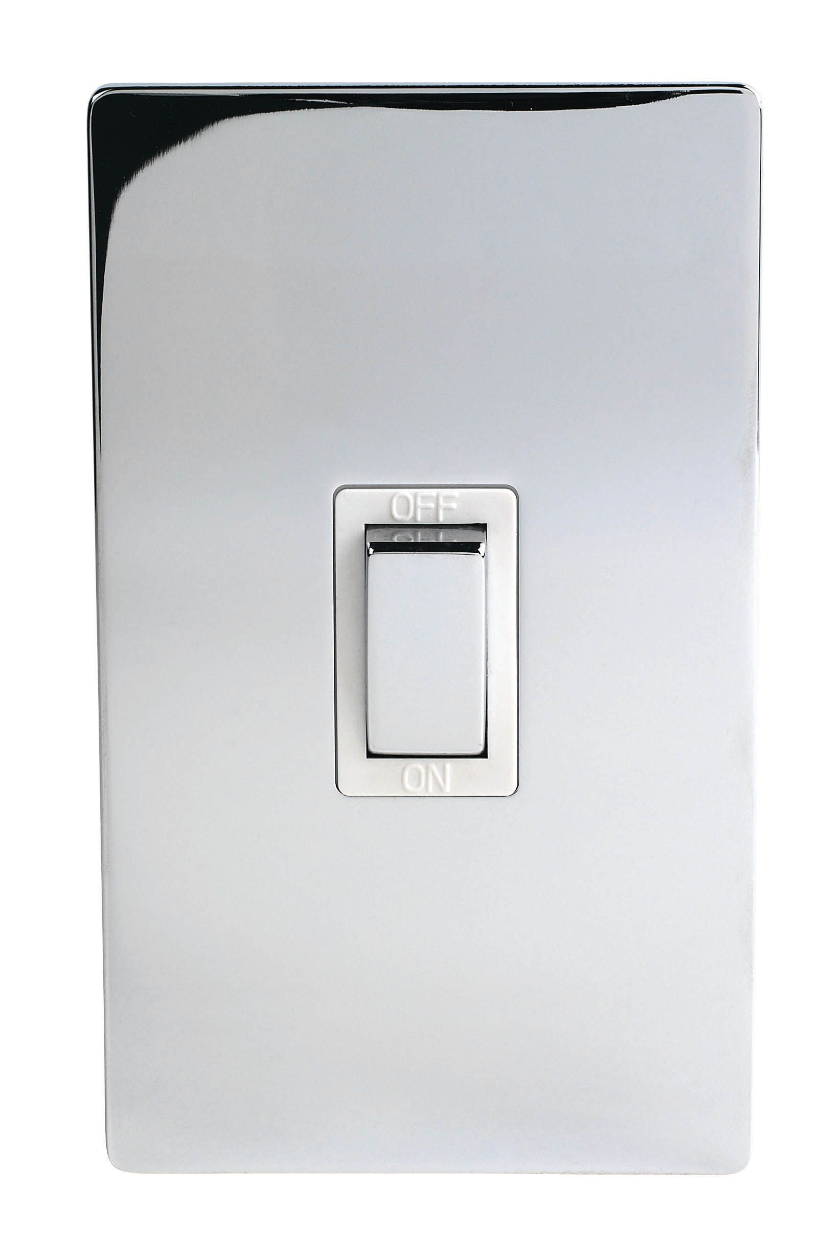 LAP 45A Cooker Flat Control switch Gloss Chrome effect