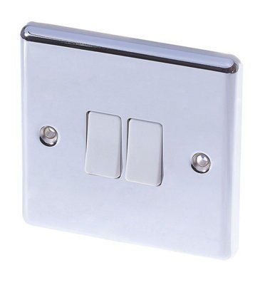 LAP Chrome 10A 2 way Switch