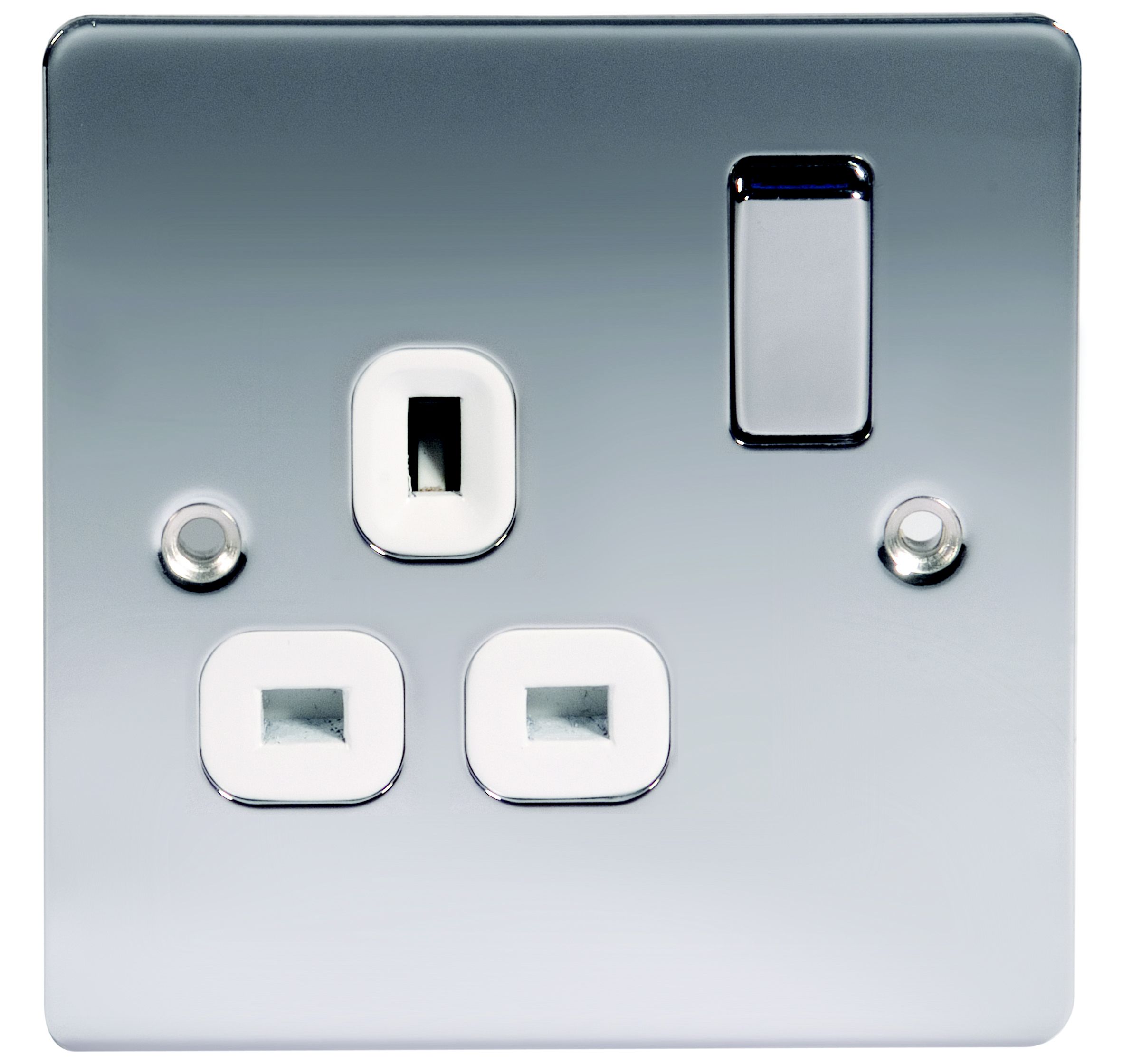 LAP Chrome 13A Unswitched socket