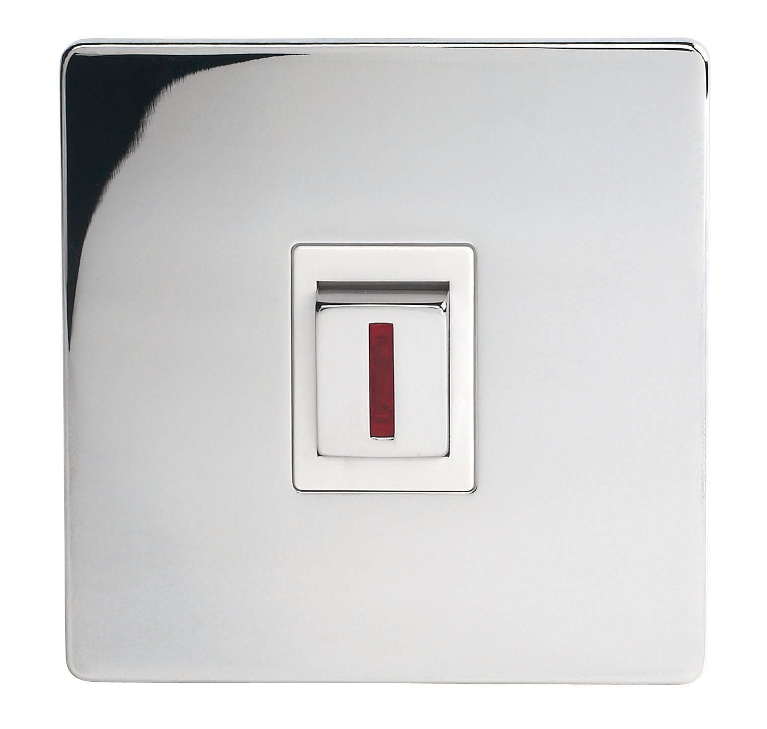 LAP Chrome 20A 1 gang Flat Screwless Switch