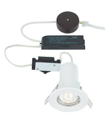 LAP Fixed Fire-rated White Downlight 50W, Pack of 10