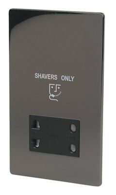 LAP Flat Shaver socket Nickel effect