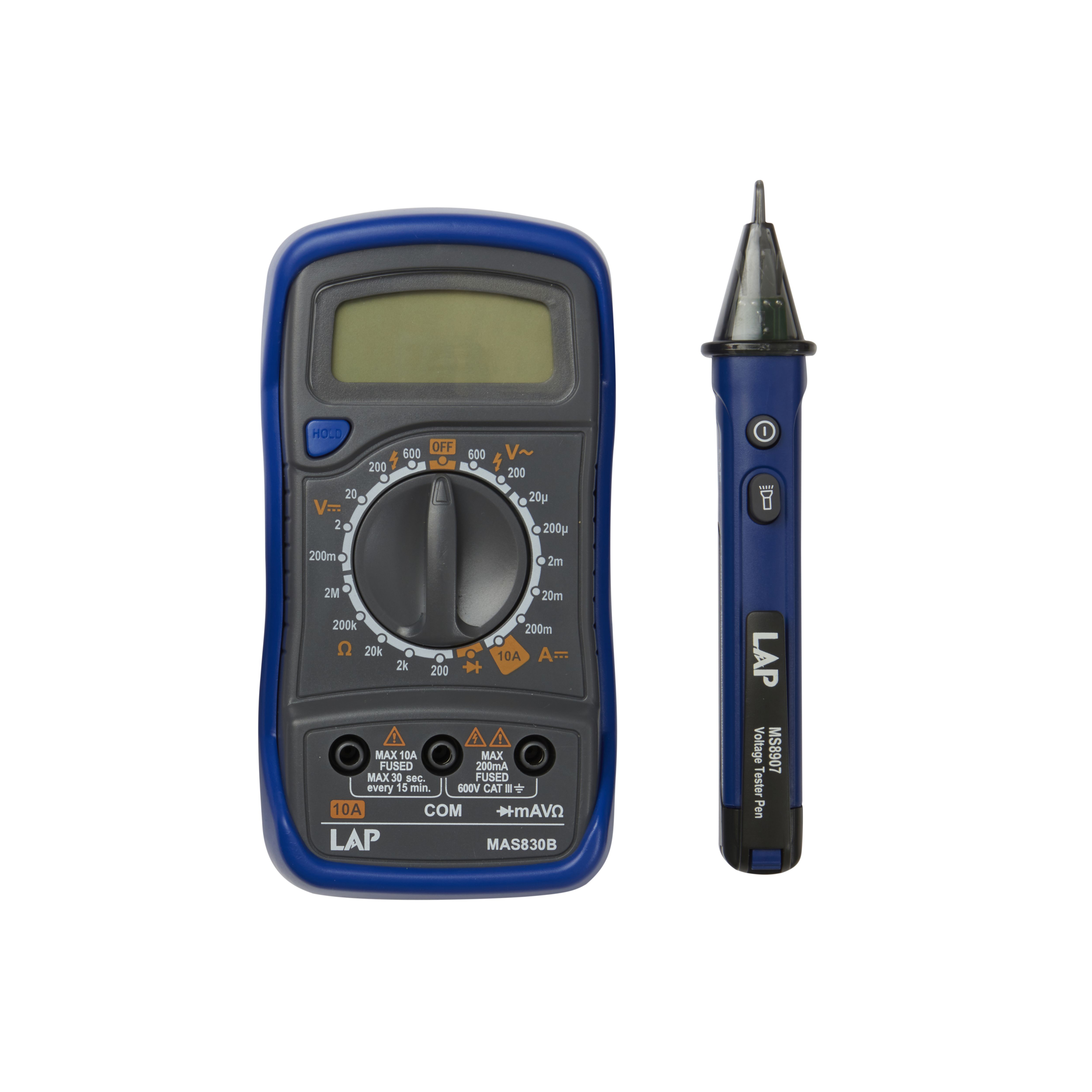 LAP Multimeter & voltage detector pen Electrical tester kit DIY at B&Q