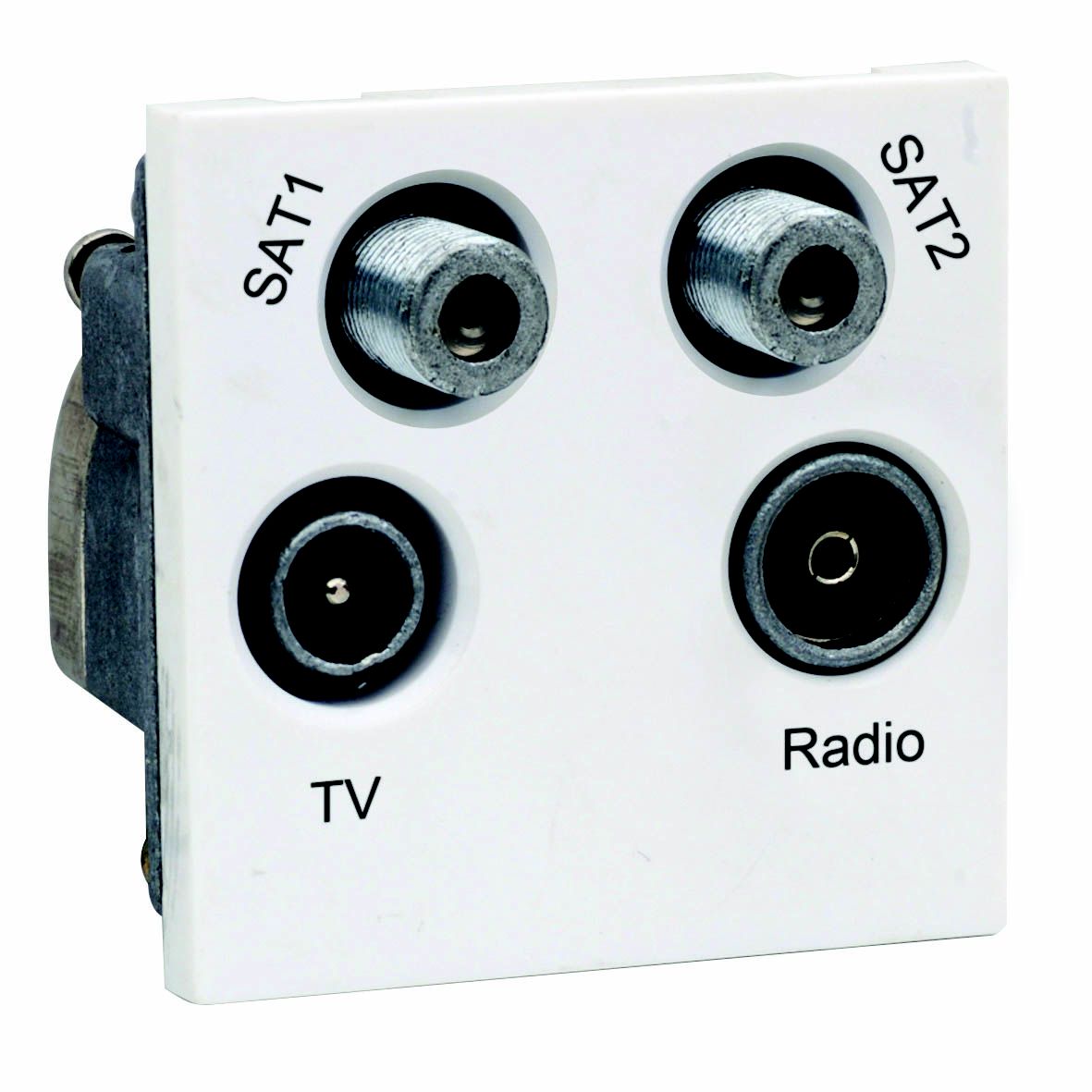 LAP Quadruple TV, radio & satellite socket