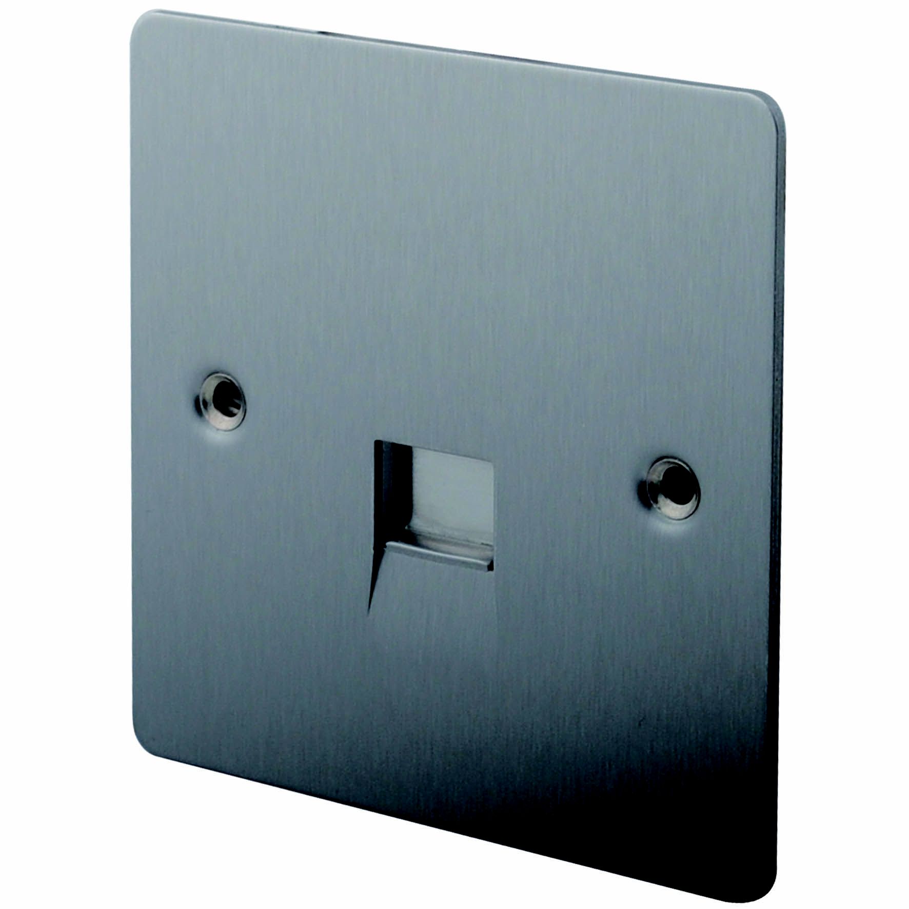 LAP Steel 1 gang Telephone socket