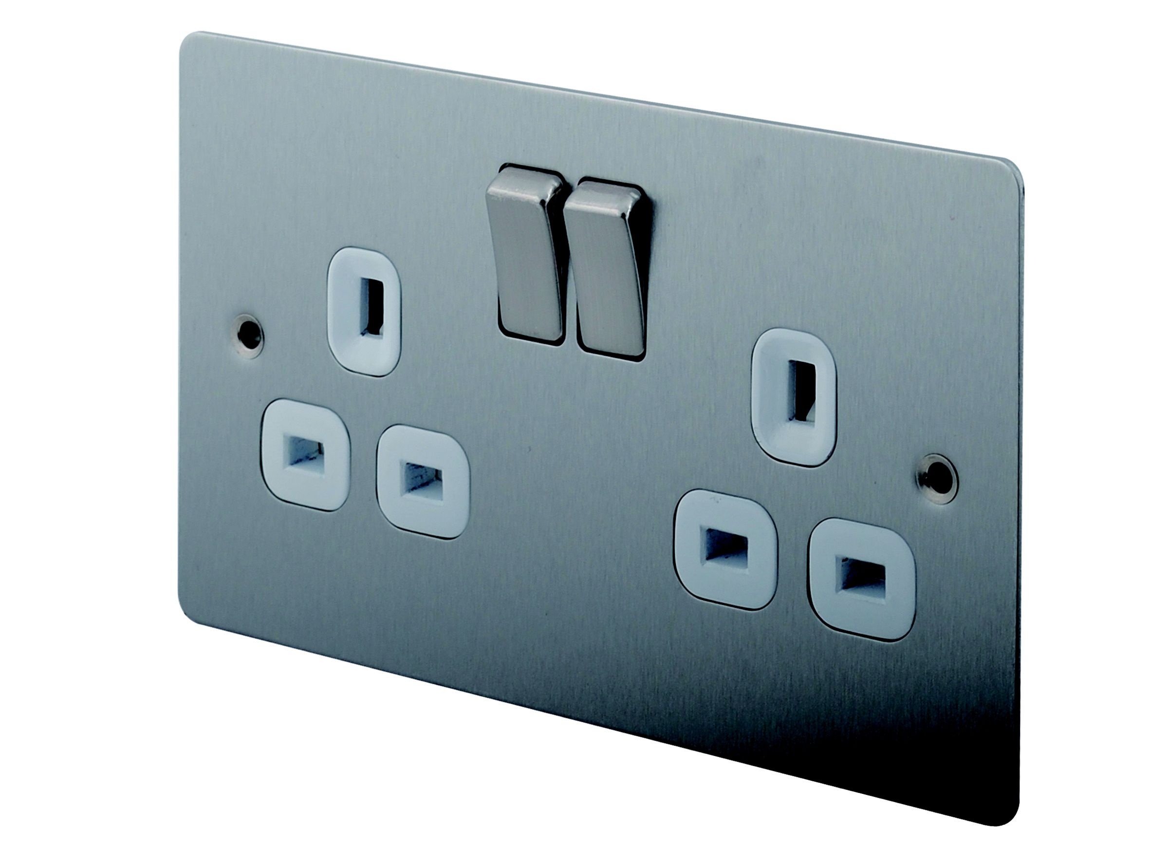 LAP Steel 13A Unswitched socket