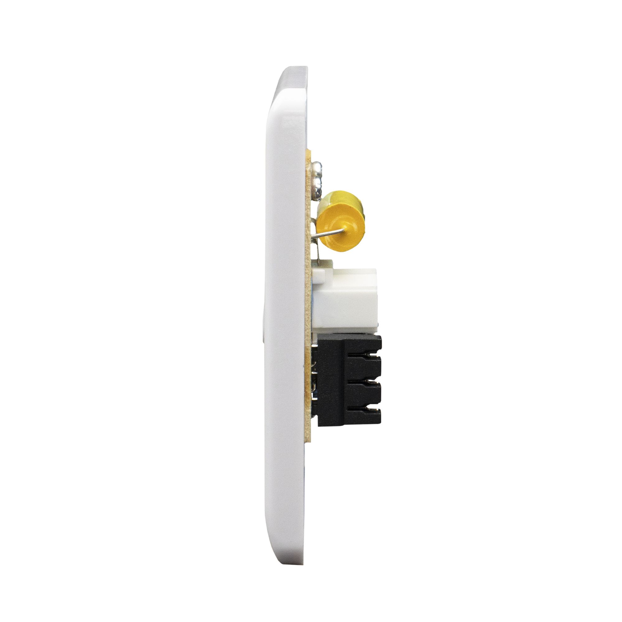 LAP White 1 gang Raised slim Master telephone socket