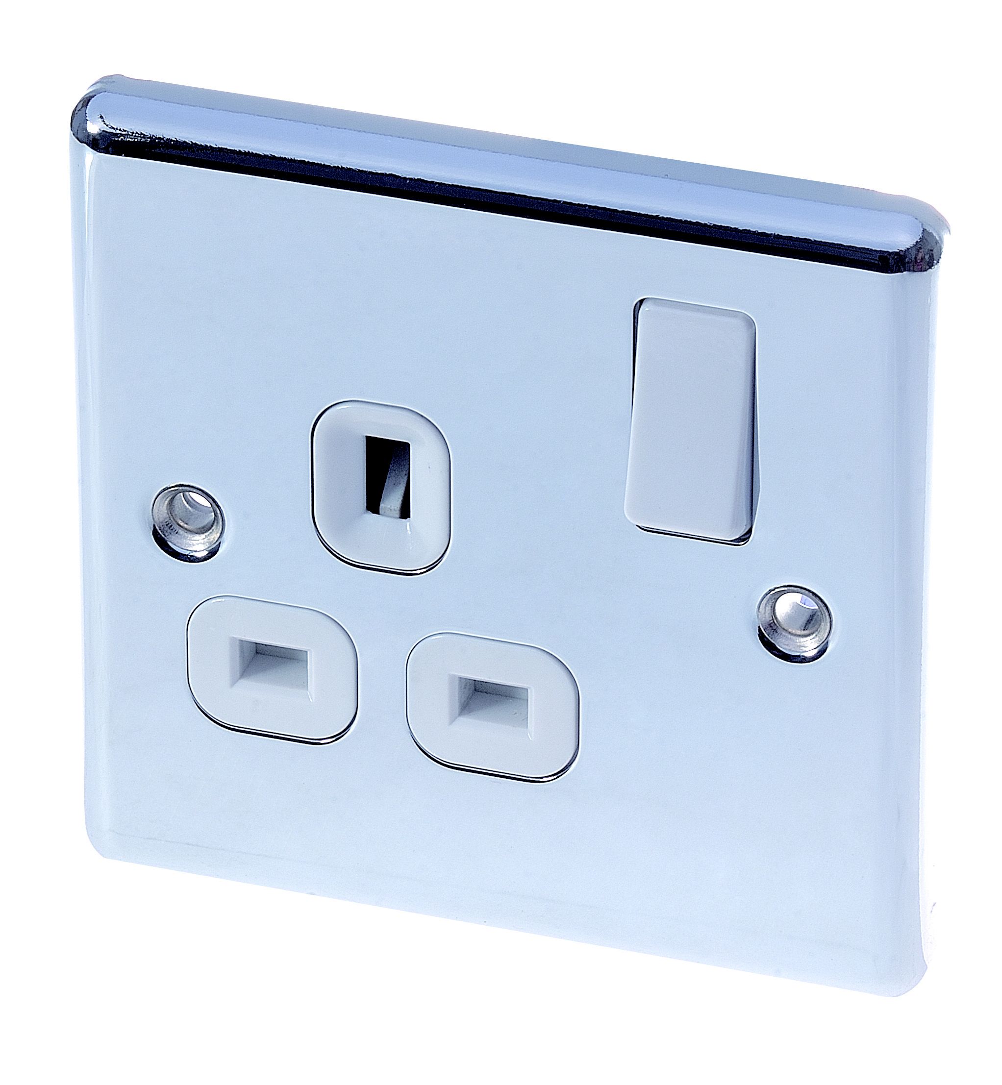 LAP White 13A Switched Socket