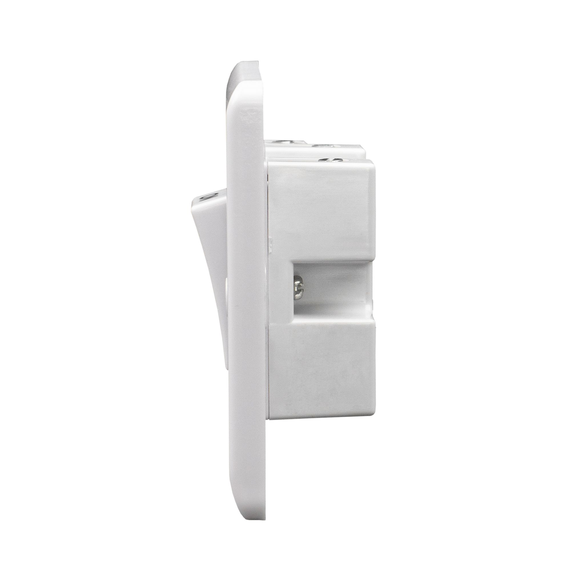 LAP White 45A 2 way 1 gang Raised slim Cooker Switch