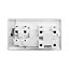 LAP White Cooker switch & socket & Colour matched inserts