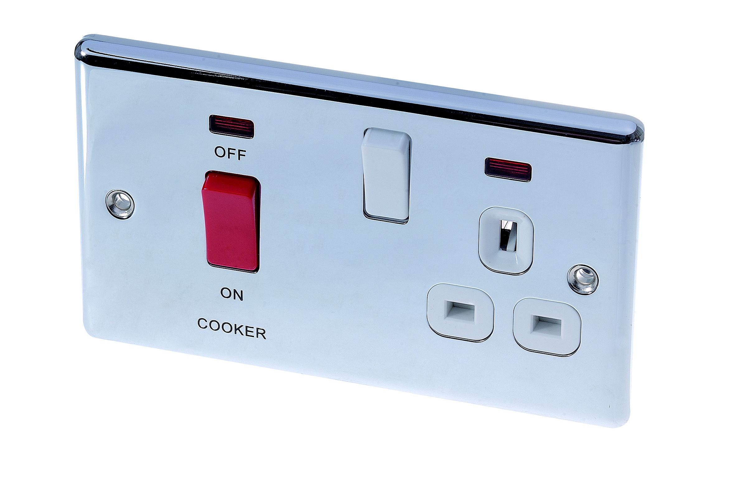 LAP White Cooker switch & socket