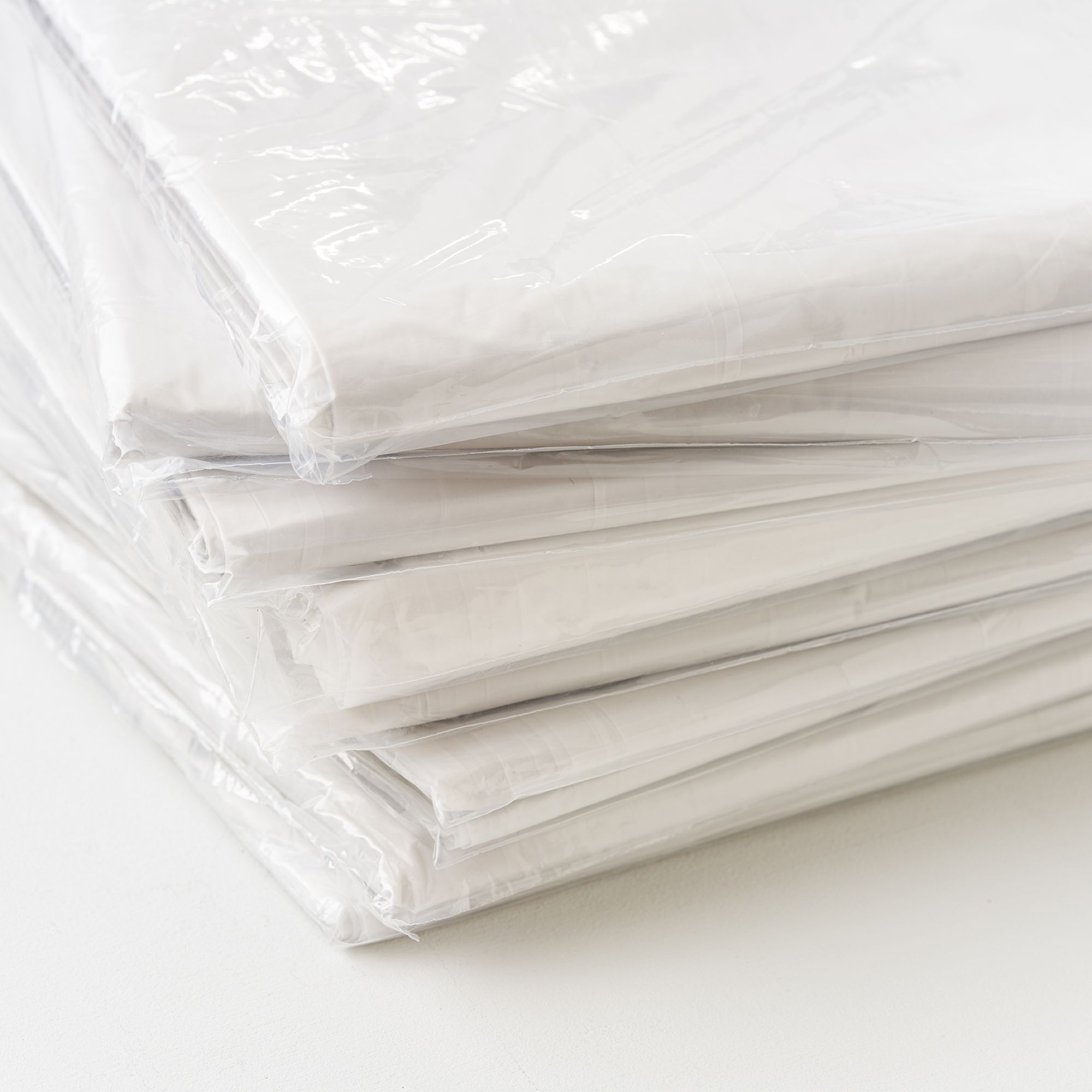 Large 100% Recycled Reusable Plastic Dust sheet, Pack of 10