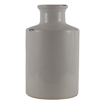 Large Bottle Vase , Cream