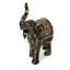 Large Elephant Resin Ornament, Gold effect