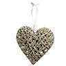 Large Heart Wicker Hanging ornament, Natural